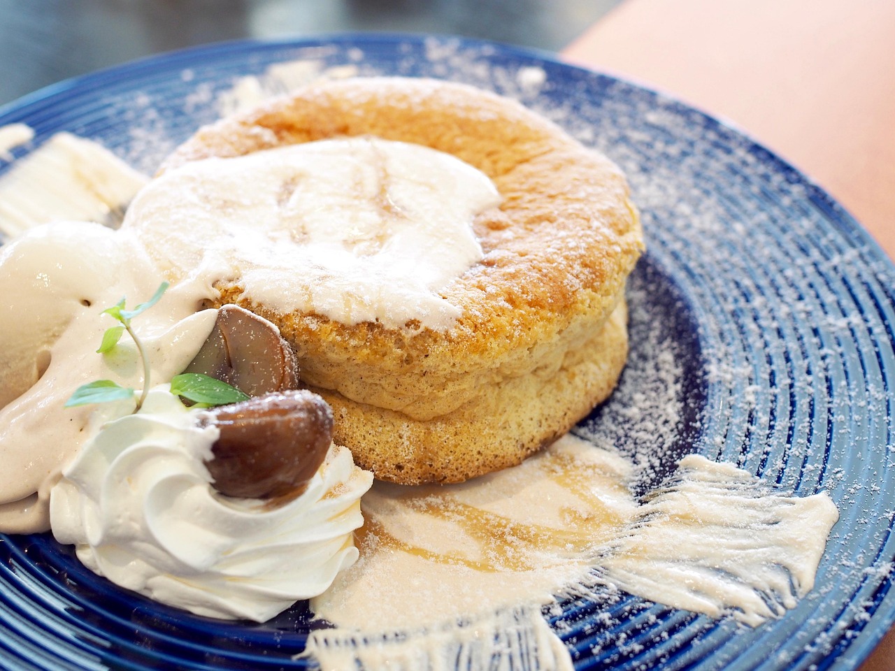 マロンスフレパンケーキ